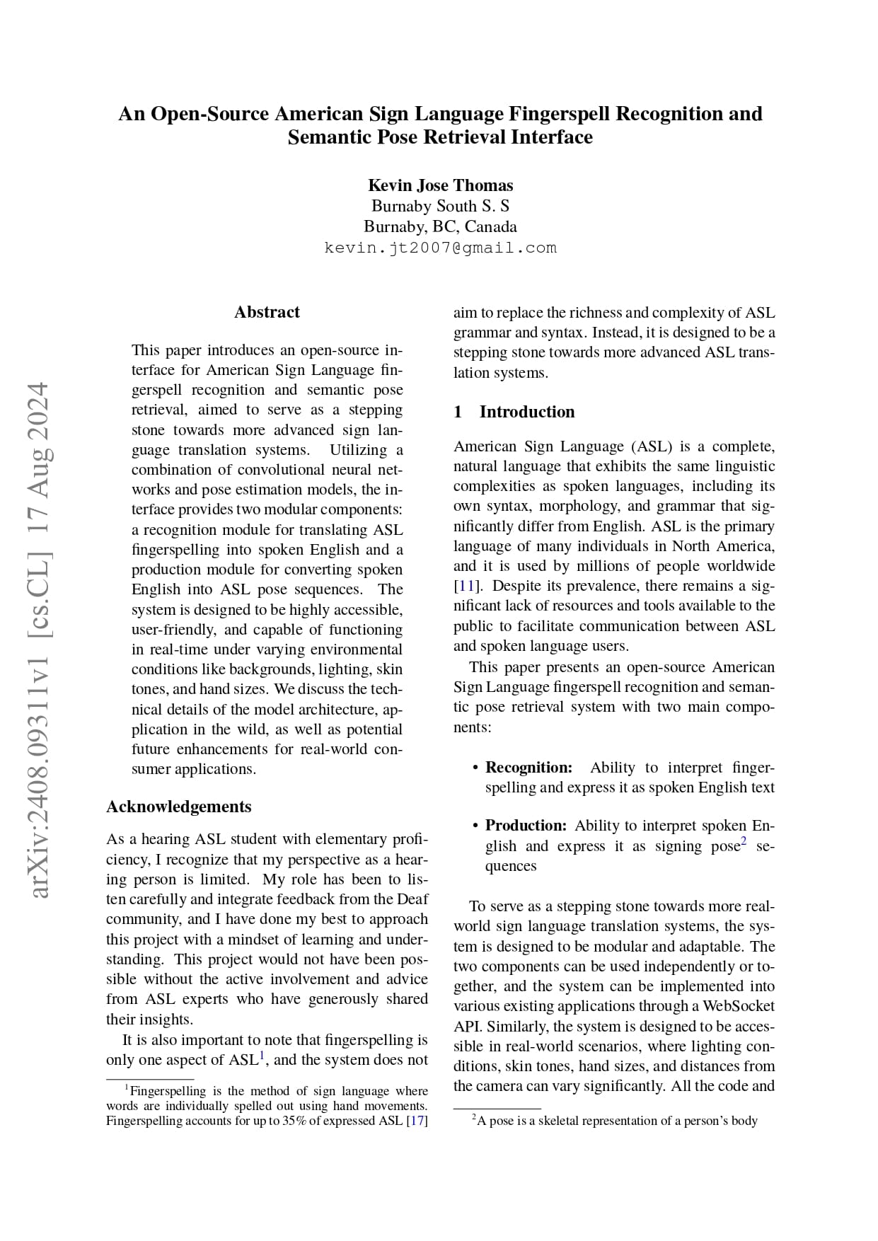 Published my work on Sign Language Processing image 2